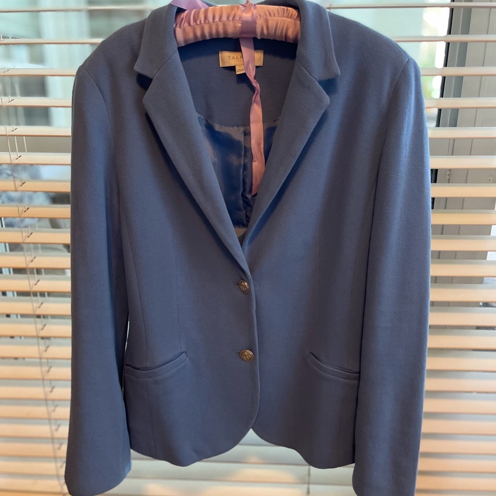 EUC Talbots size 14 blue blazer